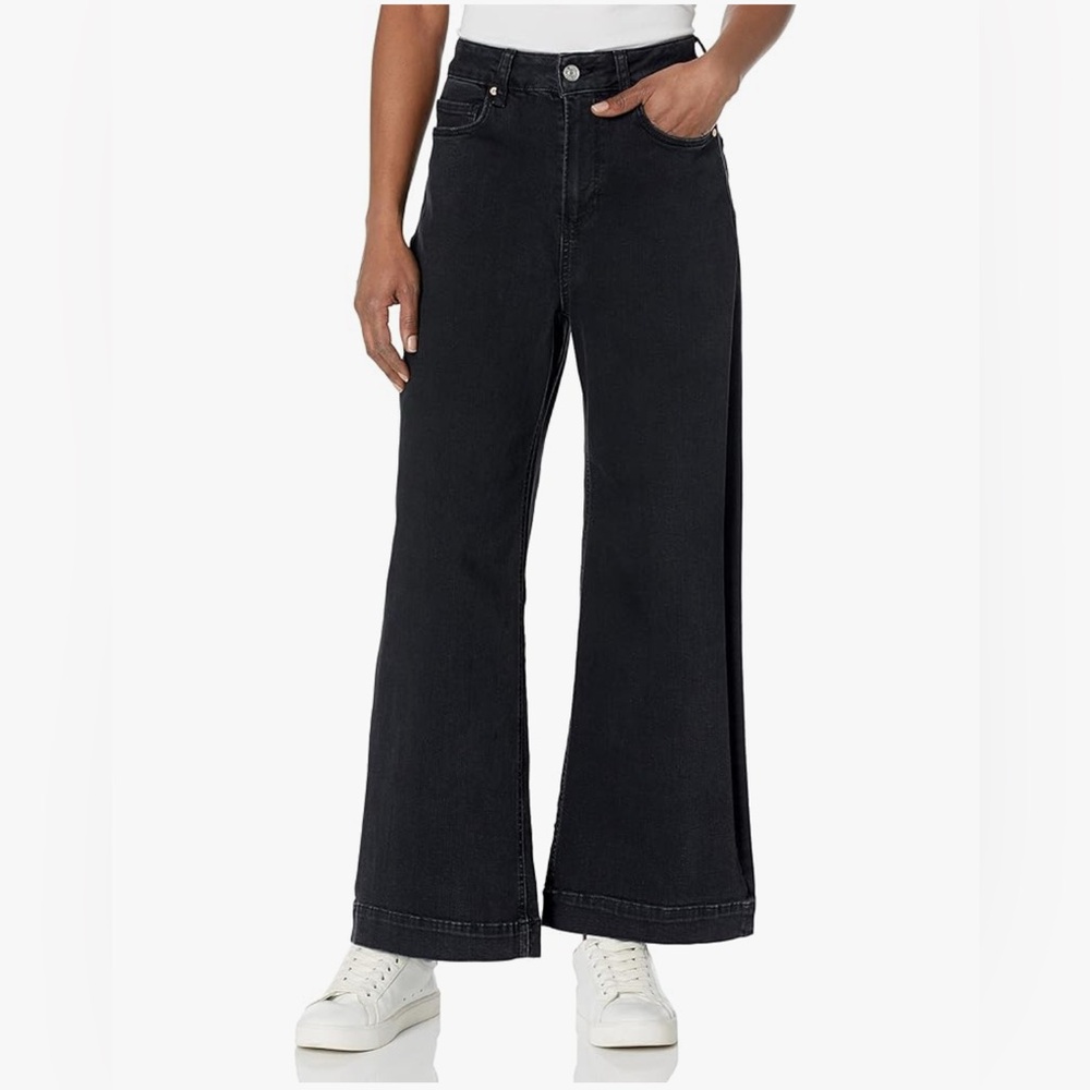 Paige Flaunt Spotlight High Rise Wide Leg Jeans - Picture 1 of 9